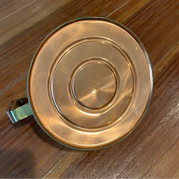 Vintage Copral Copper Brass & Wood Handle Tea Pot - Picture 2 of 7